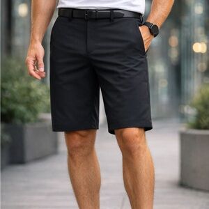 Lululemon Men’s Black Tailored Shorts Size 38 10” Inseam Golf/Performance